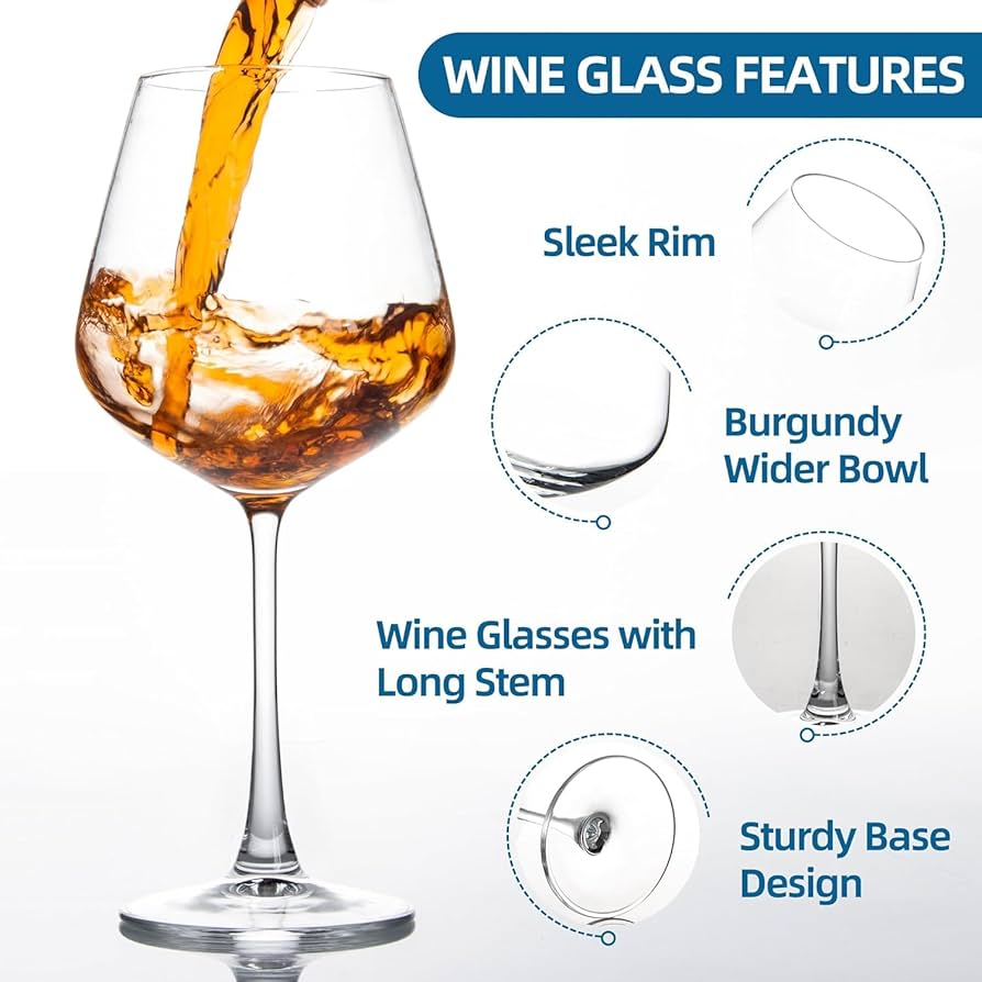 BURGUNDY WINE GLASSES - Image 2