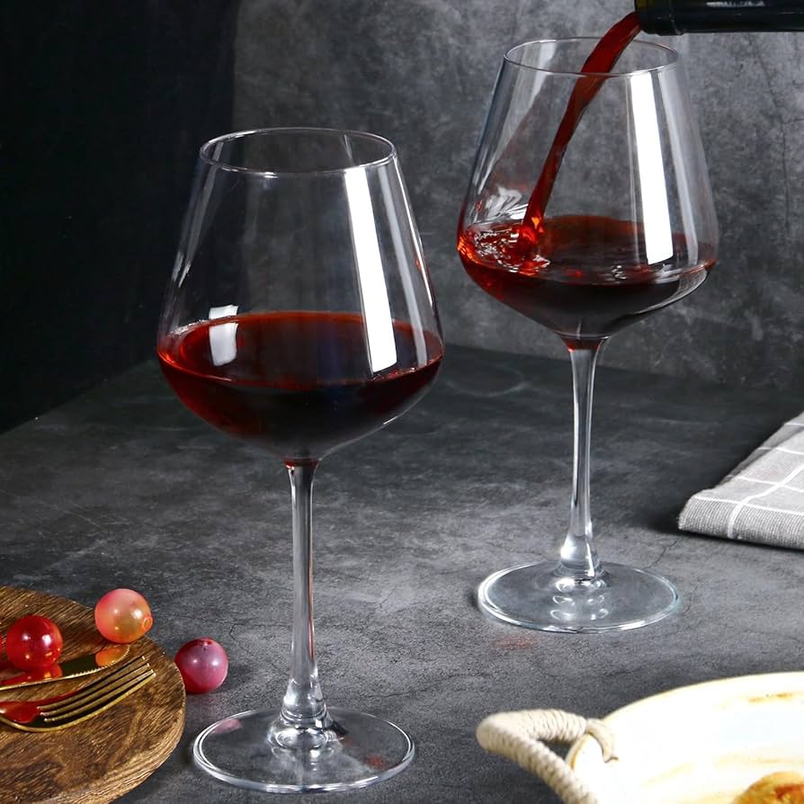 BURGUNDY WINE GLASSES - Image 3