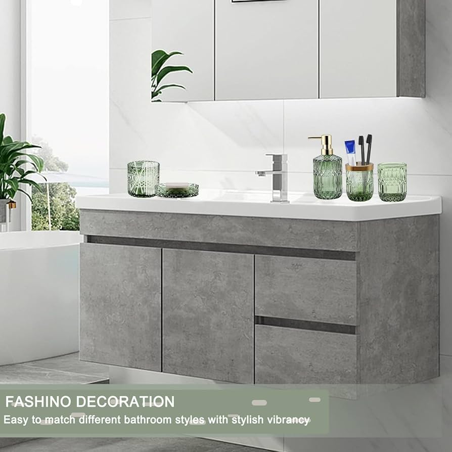 EPEDIC Bathroom Accessories Set Bath Amenities Set - Image 4