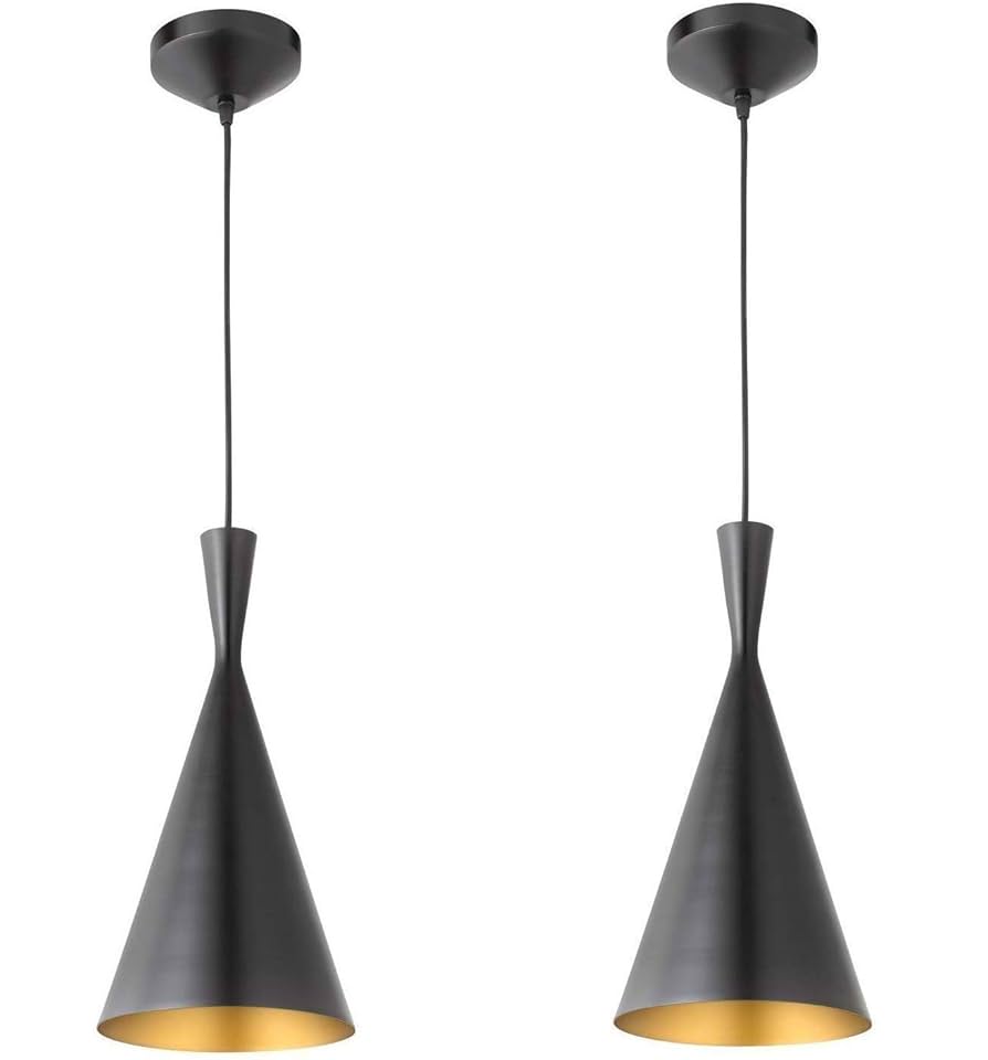 Black Finish Metal Crystal Hanging Pendant - Image 2