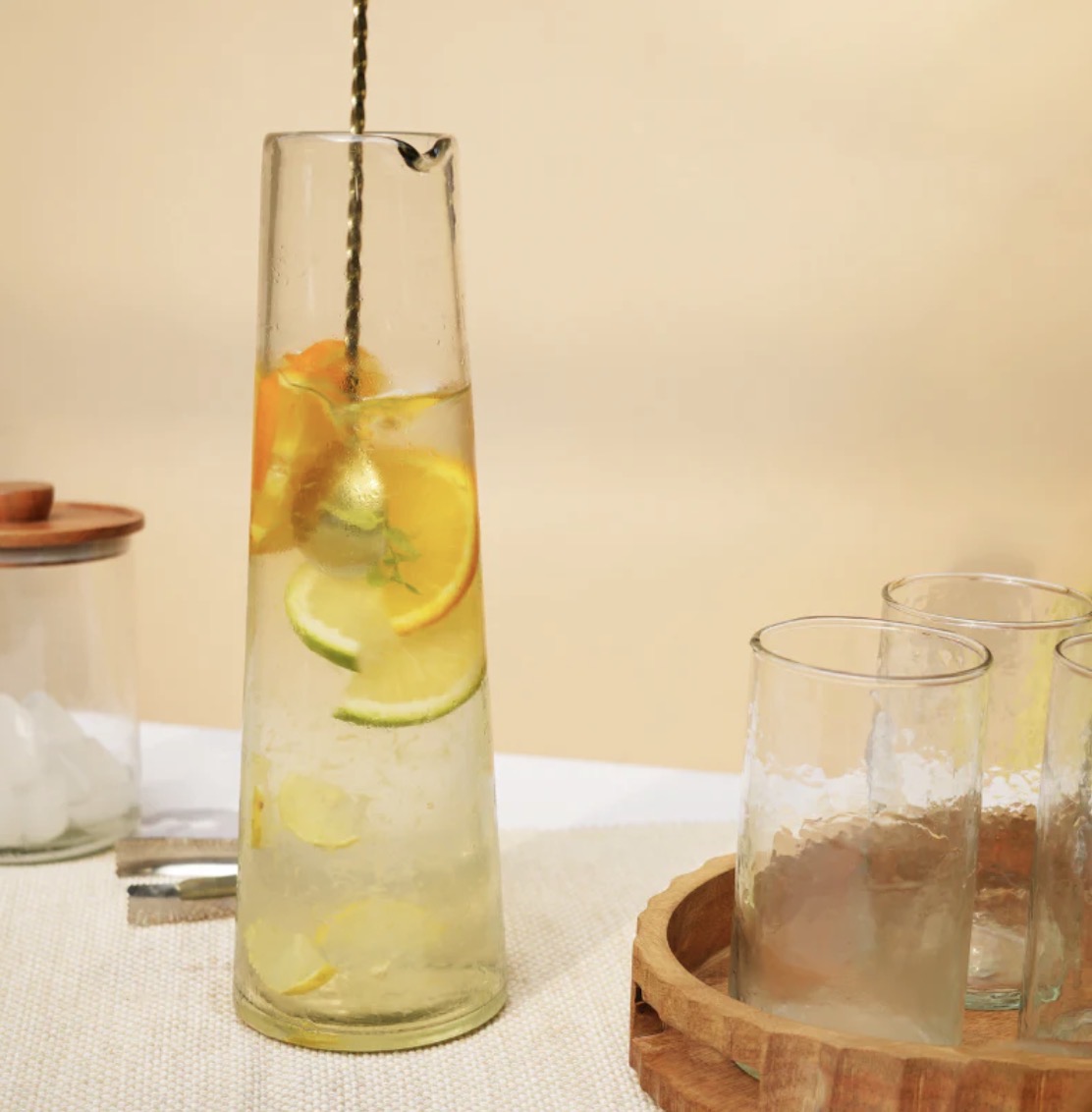 Glass Carafe with Cork Lid - Image 3